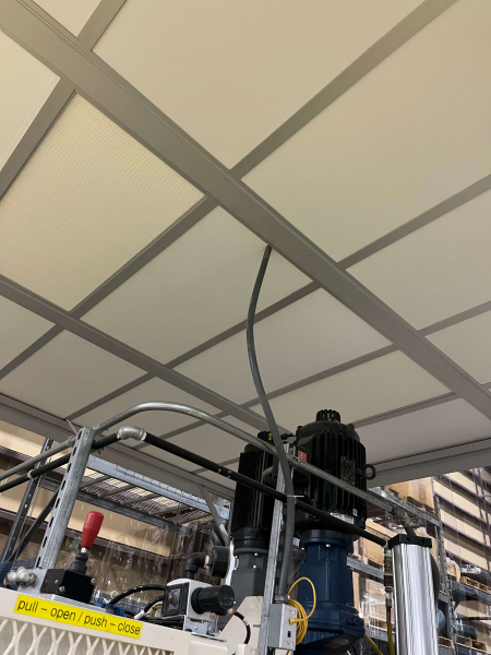 Softwall Cleanroom Machine Enclosure Ceiling